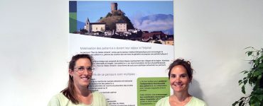 Parcours Tour du Valais romand - Estelle Mangin, physiothérapeute et Stéphanie Vaudan, cheffe physiothérapie du site de Martigny