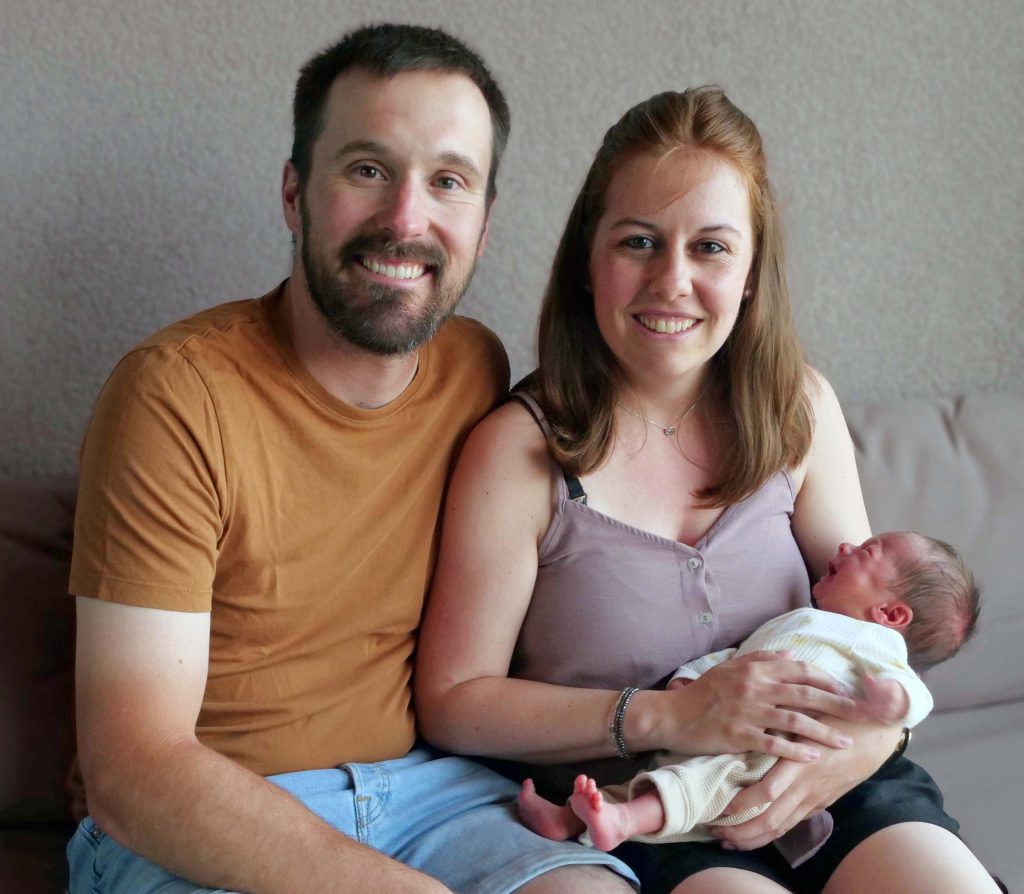 Laurent et Margaux avec Lucien