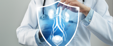 médecin montrant vessie